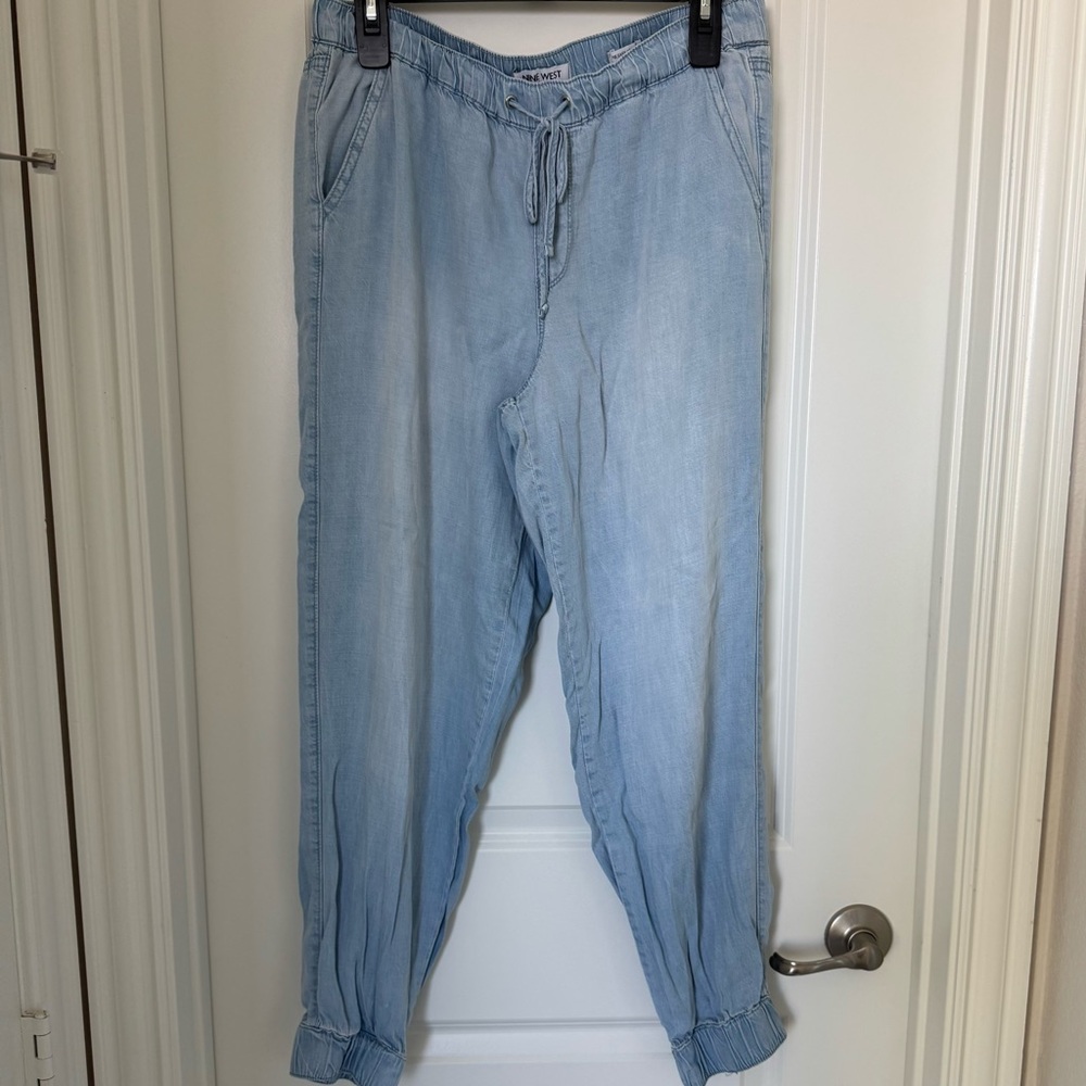 Nine West Light Blue Pants Joggers